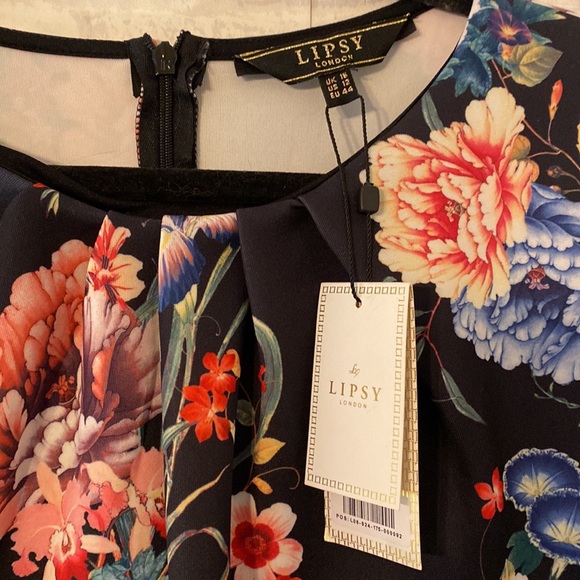 NWT Gorgeous Lipsy London Floral Dress Size 12 - Picture 3 of 12